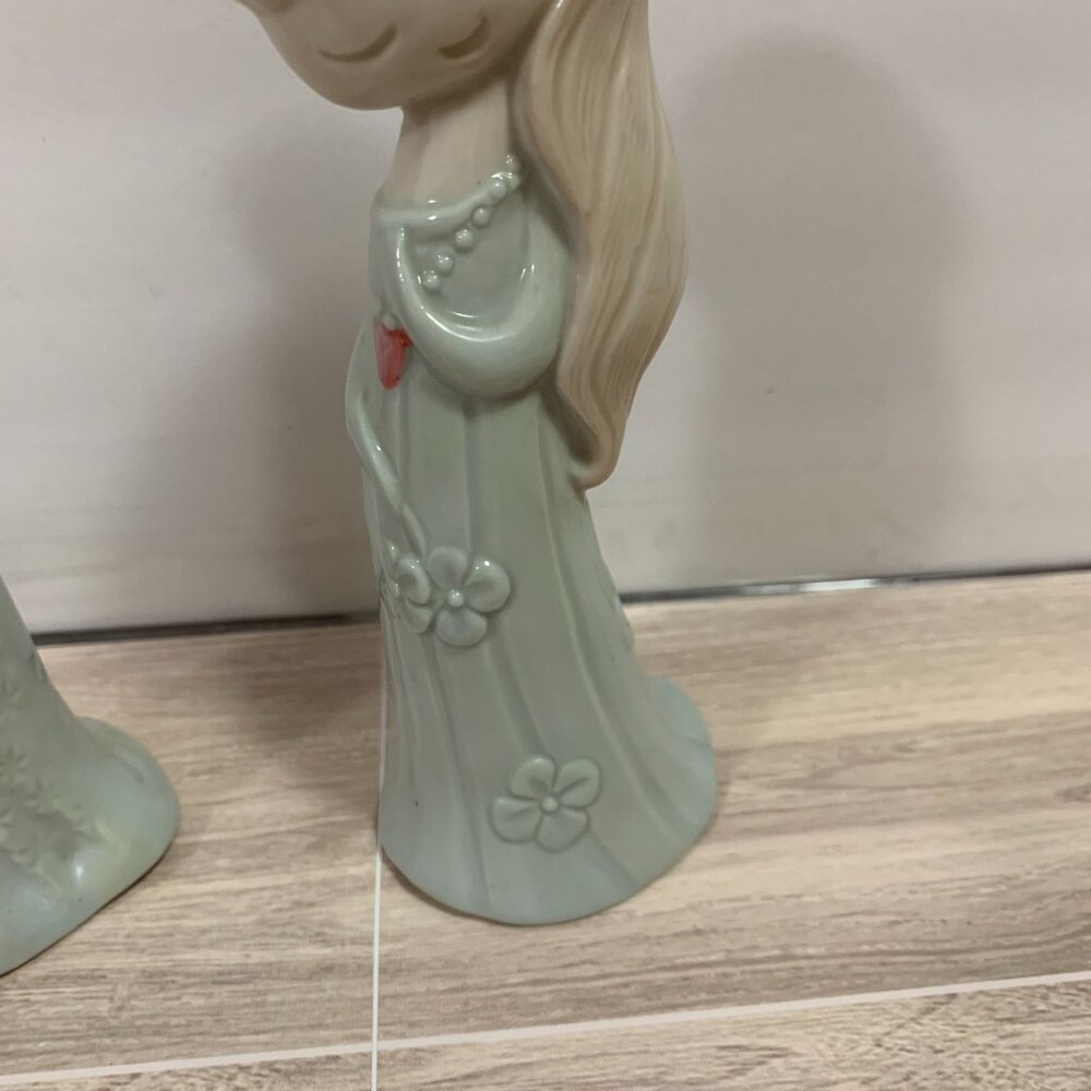 Vintage Made In Japan Cute Japanese Girls Bud Vases EUC - Picture 6 of 11
